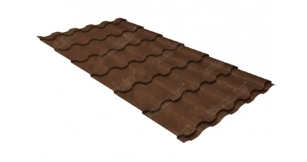 Металлочерепица кредо GL 0,5 Safari Twincolor Brown купить в Березниках