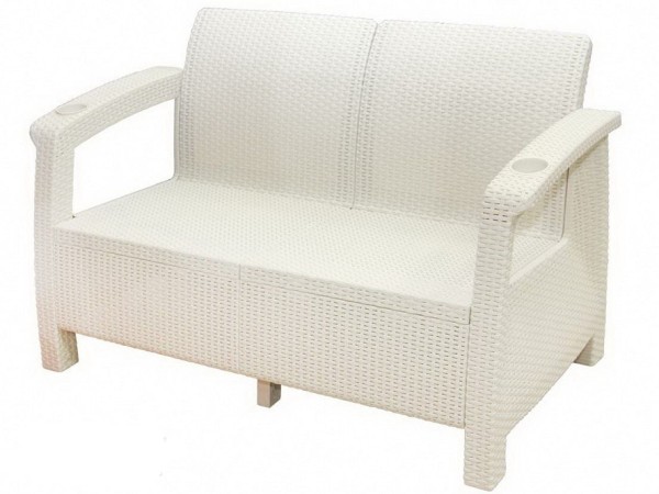 Двухместный диван Yalta Sofa Seаt белый купить в Березниках