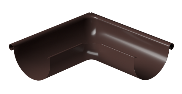 Угол внешний 90° D125 Döcke STAL PREMIUM Шоколад, (RAL 8019) купить в Березниках