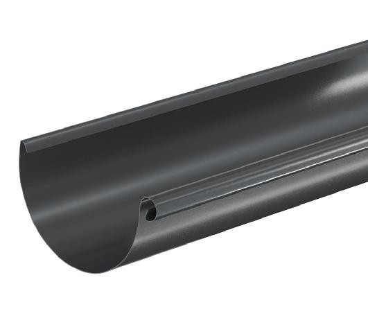 Водосток Aquasistem, система 125x90 - Водосточный желоб 3.00м RAL 7024 Тёмно-серый купить в Березниках