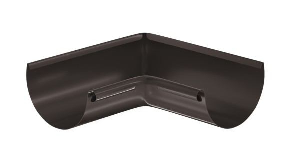 Водосток Aquasistem, система 125x90 - Угол желоба, внутренний 90° RR 32 Тёмно-Коричневый купить в Березниках