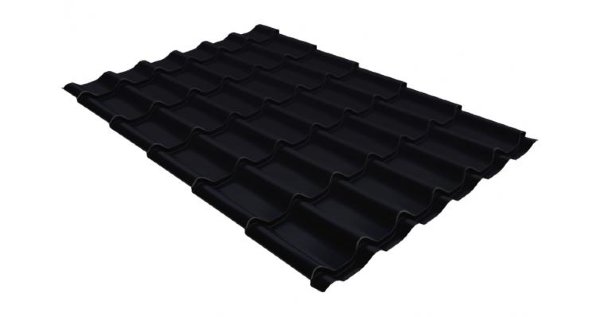 Металлочерепица классик GL 0,5 Velur20 RAL 9005 черный купить в Березниках
