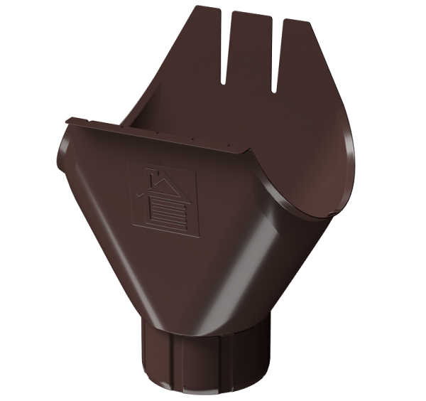 Воронка желоба D125 Döcke STAL PREMIUM Шоколад, (RAL 8019) купить в Березниках
