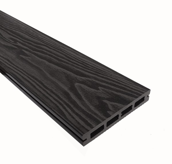 Террасная доска из ДПК Terrapol Смарт 3D Пустотелая с пазом Черное дерево купить в Березниках