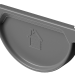 Заглушка желоба D125 Döcke STAL PREMIUM Графит, (RAL 7024) купить в Березниках