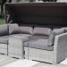 Диван-Трансформер AFINA плетеный из иск. ротанга AFM-320G Grey купить в Березниках
