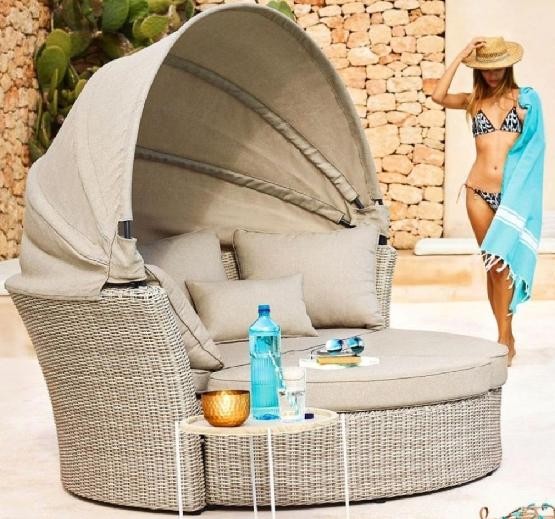 Диван-Трансформер AFINA плетеный из иск. ротанга AFM-325 Beige купить в Березниках
