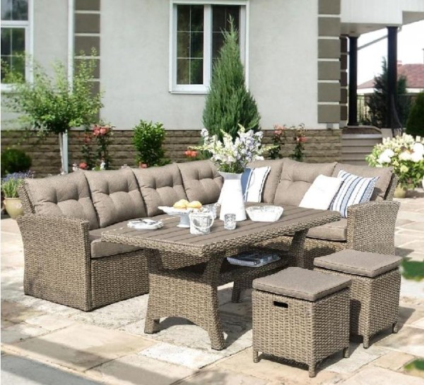 Комплект мебели AFINA плетеной из иск. ротанга AFM-307B Beige купить в Березниках
