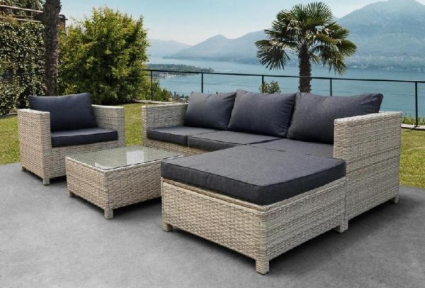 Комплект мебели AFINA плетеной из иск. ротанга YR821G Grey/Grey купить в Березниках
