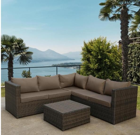 Комплект мебели AFINA плетеной из иск. ротанга YR825A Brown/Beige купить в Березниках