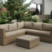 Комплект мебели AFINA плетеной из иск. ротанга YR825B Beige купить в Березниках