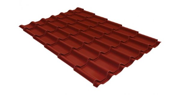 Металлочерепица классик 0,5 Satin RAL 3009 оксидно-красный купить в Березниках