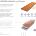Фибросайдинг DECOVER 3600 x 190 x 8 мм Caramel купить в Березниках
