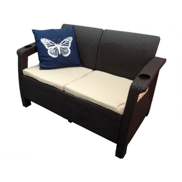 Двухместный диван Yalta Sofa Seаt венге купить в Березниках