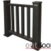 Ограждение из ДПК Outdoor Классик 3D STORM чёрный купить в Березниках