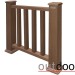 Ограждение из ДПК Outdoor Классик 3D STORM коричневый микс купить в Березниках