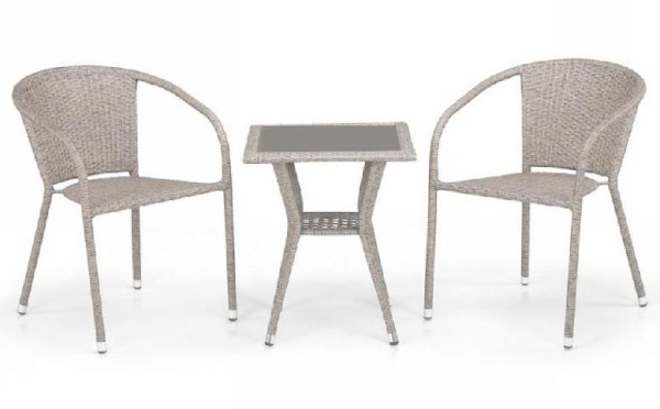 Комплект плетеной мебели AFINA из иск. ротанга T25C/Y137C-W85 Latte 2Pcs купить в Березниках
