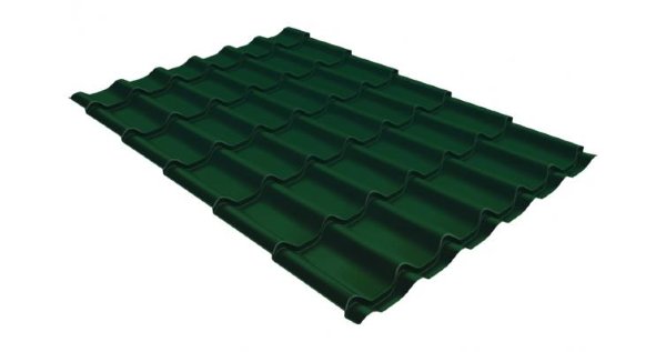 Металлочерепица классик 0,5 Satin RAL 6005 зеленый мох купить в Березниках