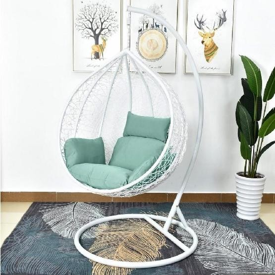 Кресло Подвесное из искусственного ротанга AFM-168A-L White/Green купить в Березниках