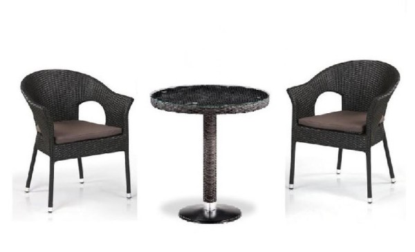 Комплект плетеной мебели AFINA из иск. ротанга T601/Y79A-W53 Brown 2Pcs купить в Березниках