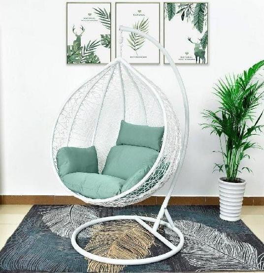 Кресло Подвесное из искусственного ротанга AFM-168A-XL White/Green купить в Березниках