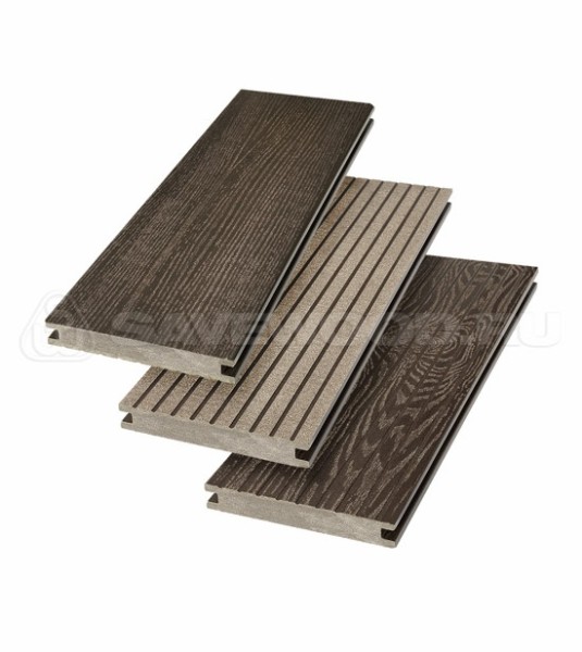 Террасная доска SW Fraxinus (R) полнотелая «SaveWood» Темно-коричневый купить в Березниках