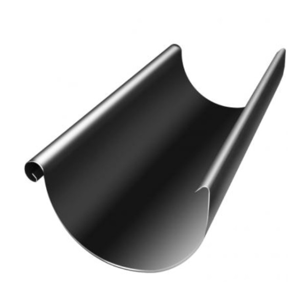 Водосток Grand Line 125x90 – Желоб 3м RAL 9005 купить в Березниках