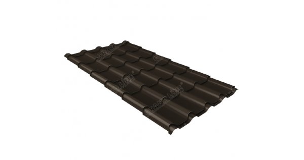 Металлочерепица камея 0,5 Satin RR 32 темно-коричневый купить в Березниках