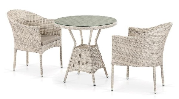 Комплект плетеной мебели AFINA из иск. ротанга T705ANT/Y350-W85 Latte 2Pcs купить в Березниках