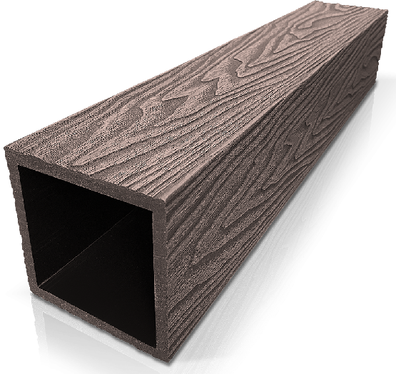 Столб ДПК 3D GardenParkett фактура дерева Венге купить в Березниках