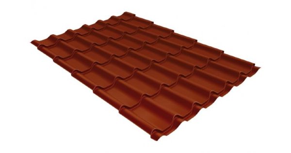Металлочерепица классик 0,5 Satin RAL 8004 терракота купить в Березниках