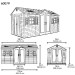 Сарай пластиковый LifeTime 15x8 DD купить в Березниках