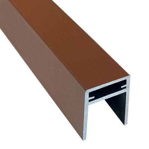 П-профиль Алюминиевый EasyDecking 35x25 Коричневый купить в Березниках