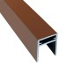 П-профиль Алюминиевый EasyDecking 35x25 Коричневый купить в Березниках