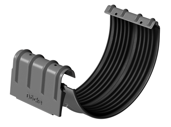 Соединитель желобов D125 Döcke STAL PREMIUM Графит, (RAL 7024) купить в Березниках