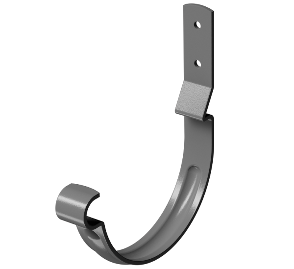 Карнизный крюк короткий (гнутый) D125 Döcke STAL PREMIUM Графит, (RAL 7024) купить в Березниках