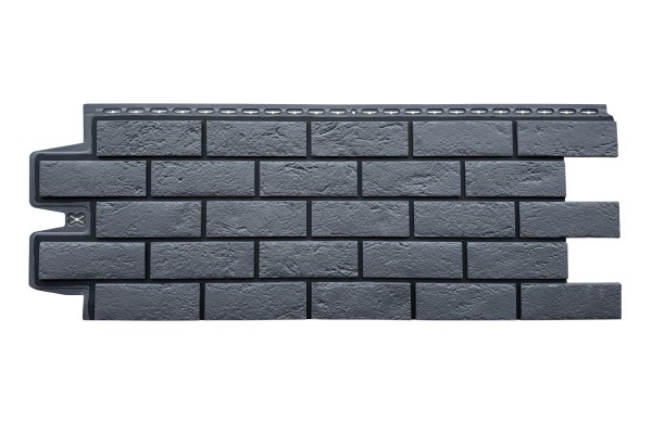 ФП Grand Line состаренный кирпич премиум Графит (шов RAL 9005) купить в Березниках