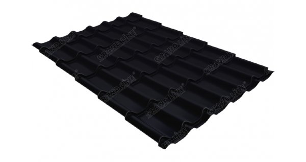 Металлочерепица классик 0,45 Drap RAL 9005 черный купить в Березниках