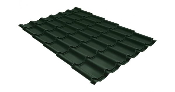 Металлочерепица классик 0,5 Satin RR 11 темно-зеленый купить в Березниках
